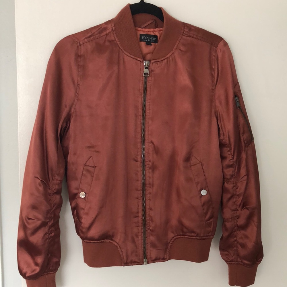 Satin Bomber Jacket